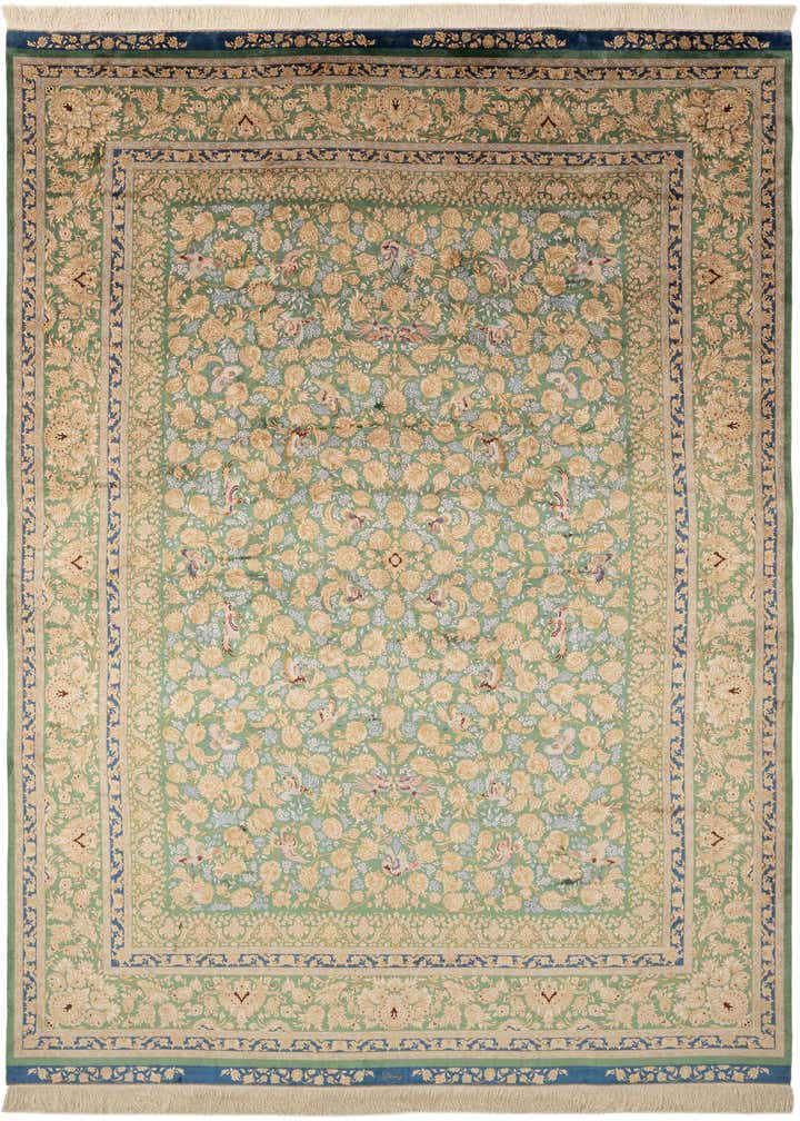 6' 8 x 10' 1 Ghom Design Rug