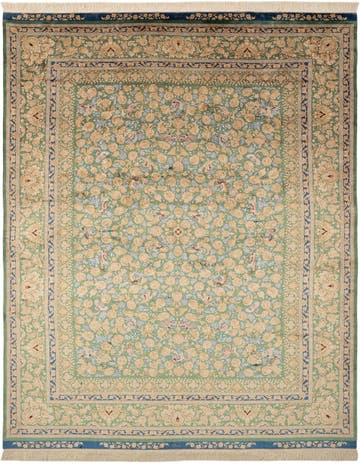 6' 8 x 10' 1 Ghom Design Rug