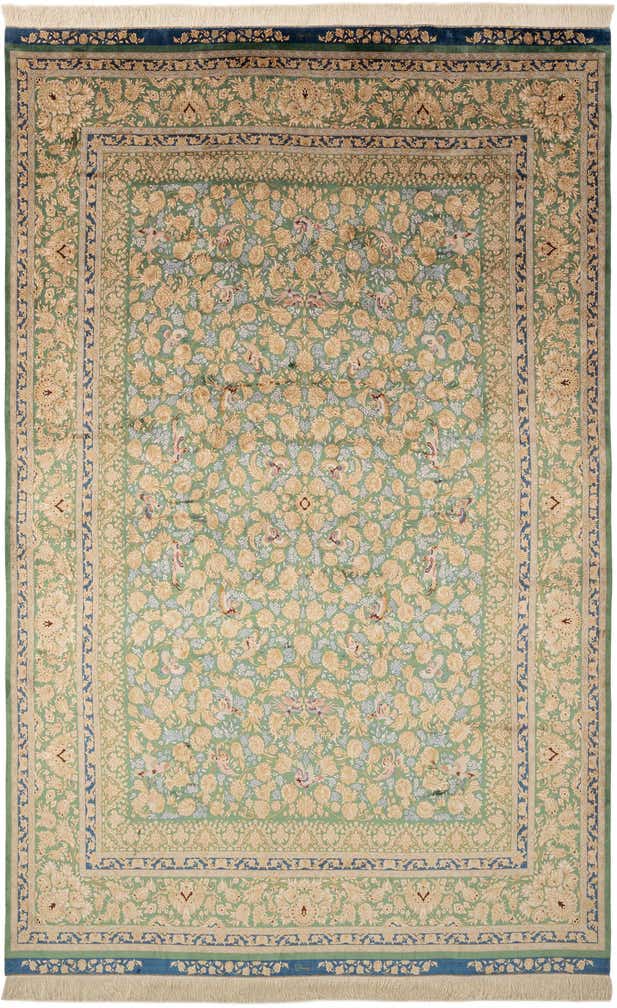 6' 8 x 10' 1 Ghom Design Rug