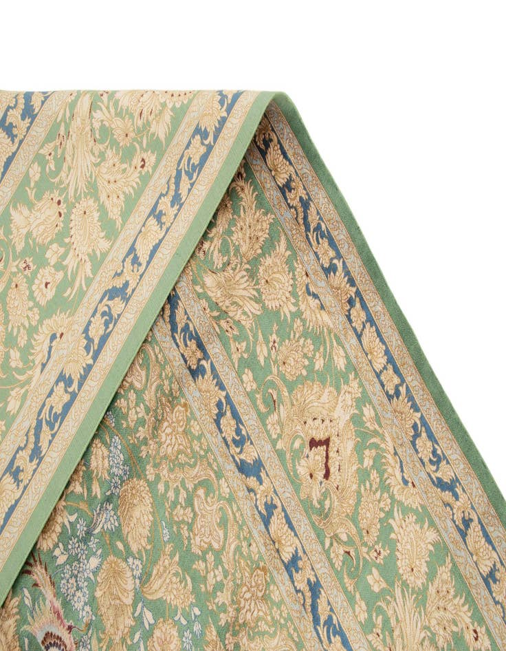 Detail image of 6' 8 x 10' 1 Ghom Design Rug