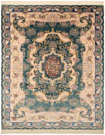6' 5 x 9' 7 Ghom Design Rug