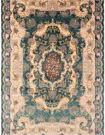 6' 5 x 9' 7 Ghom Design Rug