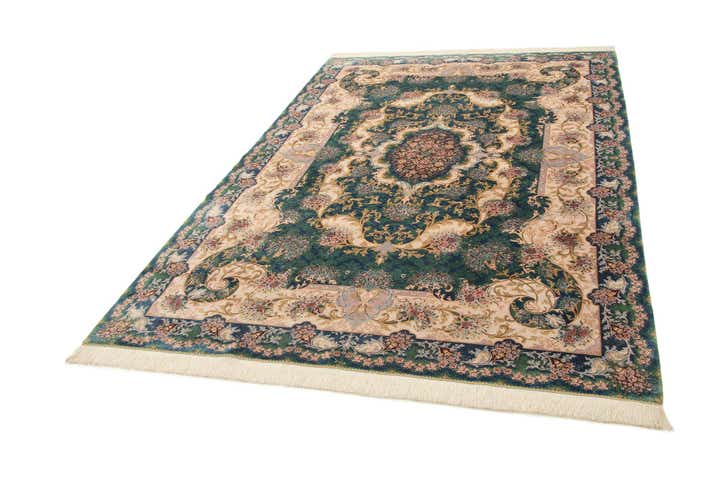 6' 5 x 9' 7 Ghom Design Rug