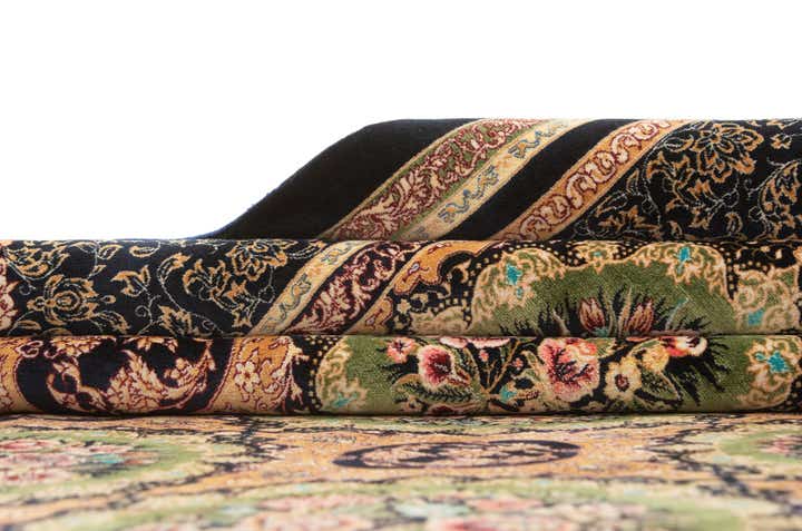6' 6 x 9' 8 Ghom Design Rug