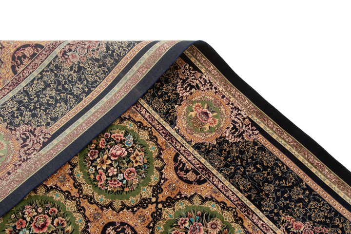 6' 6 x 9' 8 Ghom Design Rug