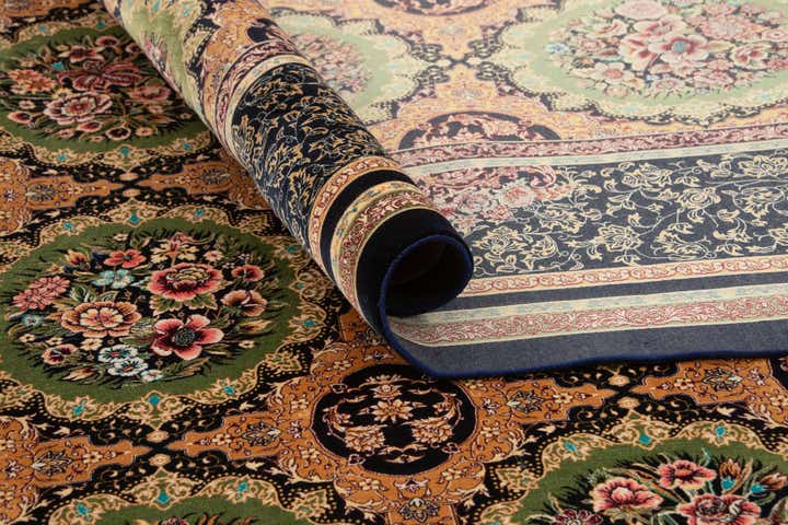 6' 6 x 9' 8 Ghom Design Rug