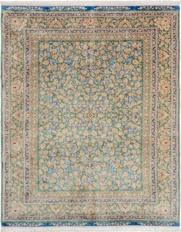 5' 11 x 9' 2 Ghom Design Rug
