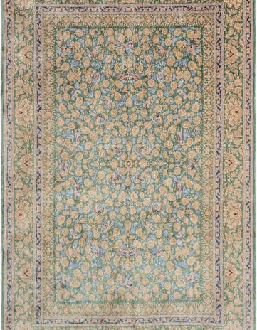 5' 11 x 9' 2 Ghom Design Rug
