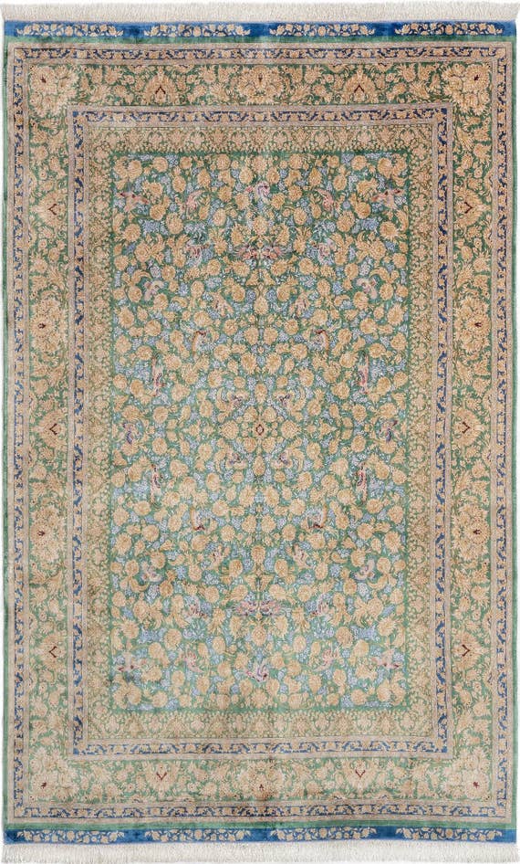 Detail image of 5' 11 x 9' 2 Ghom Design Rug