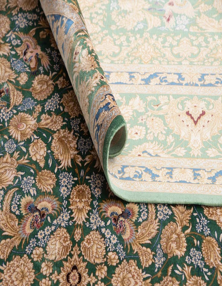 Detail image of 5' 11 x 9' 2 Ghom Design Rug