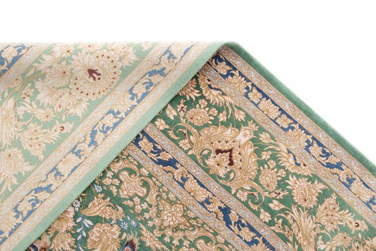 Detail image of 5' 11 x 9' 2 Ghom Design Rug
