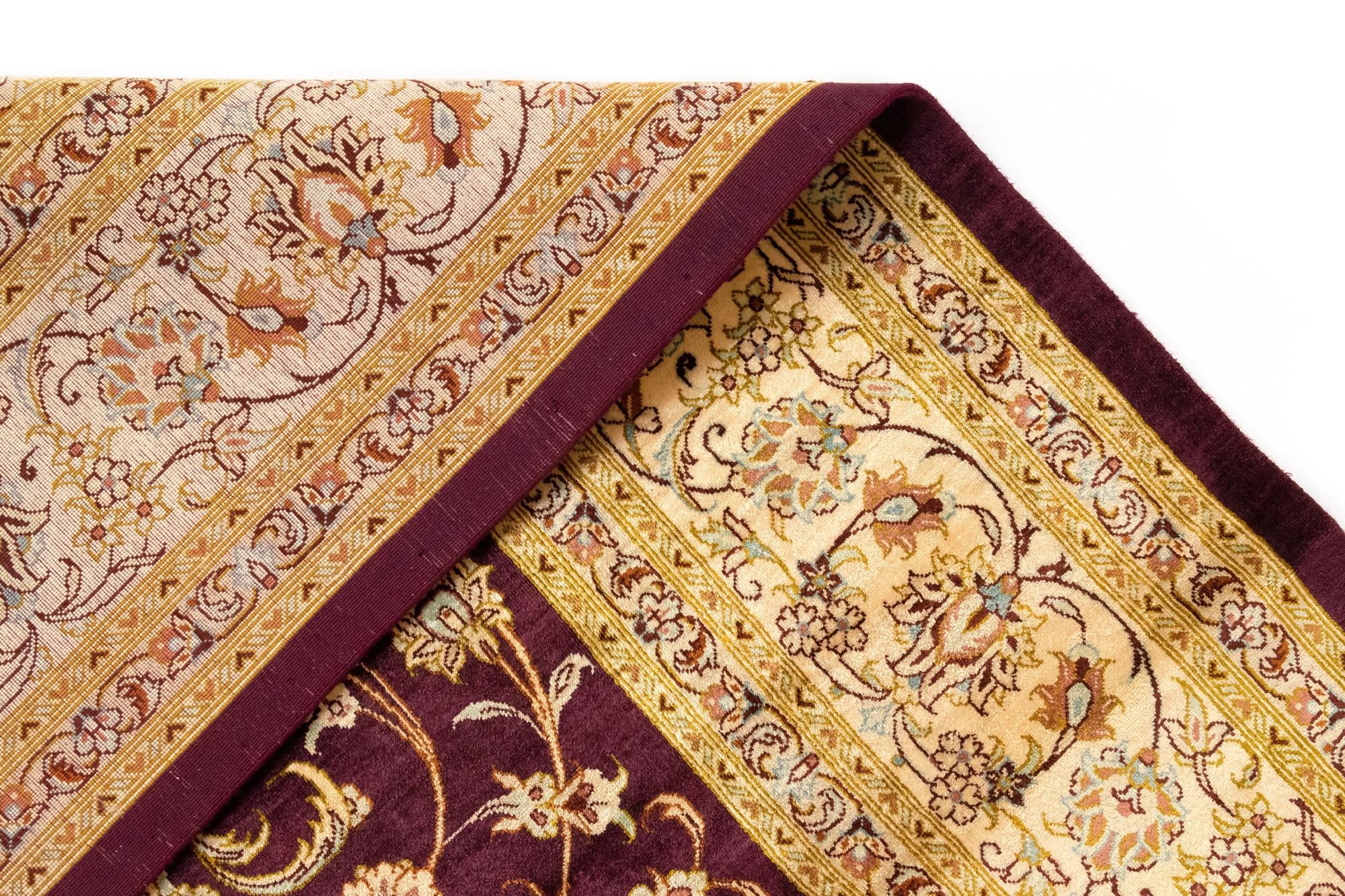 5' 1 x 7' 7 Ghom Silk Rug