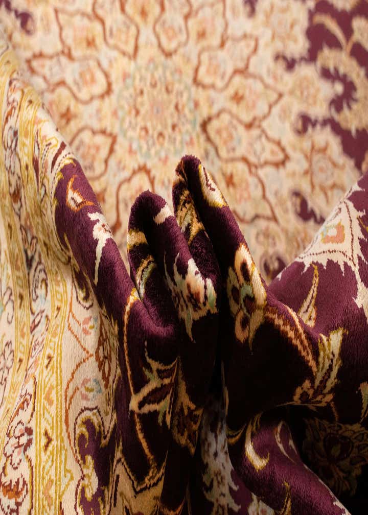 5' 1 x 7' 7 Ghom Silk Rug