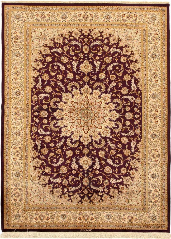 5' 1 x 7' 7 Ghom Silk Rug
