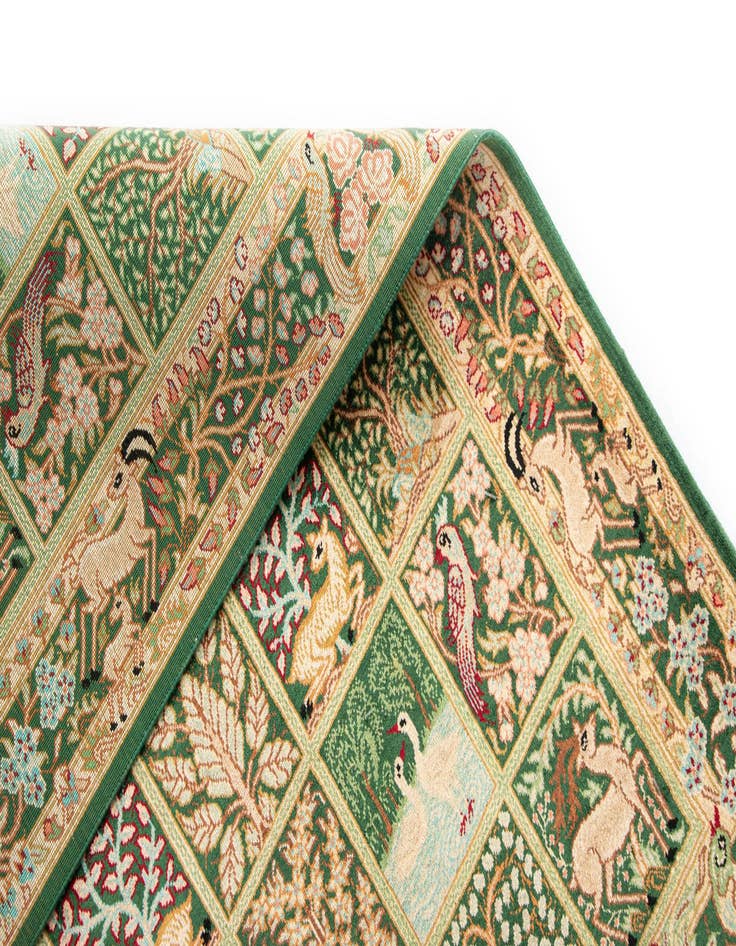 Detail image of 1' 10 x 2' 10 Ghom Silk Rug