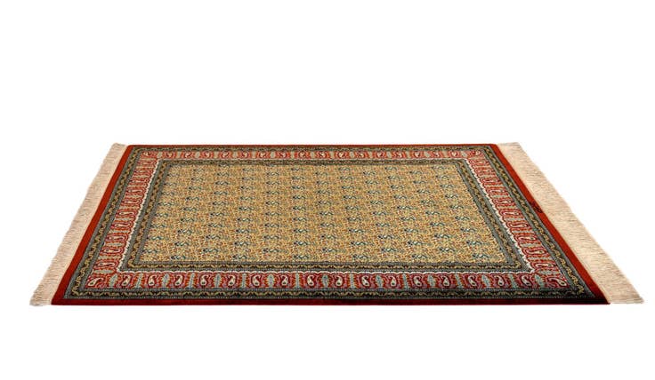 Detail image of 3' 3 x 4' 8 Ghom Silk Rug