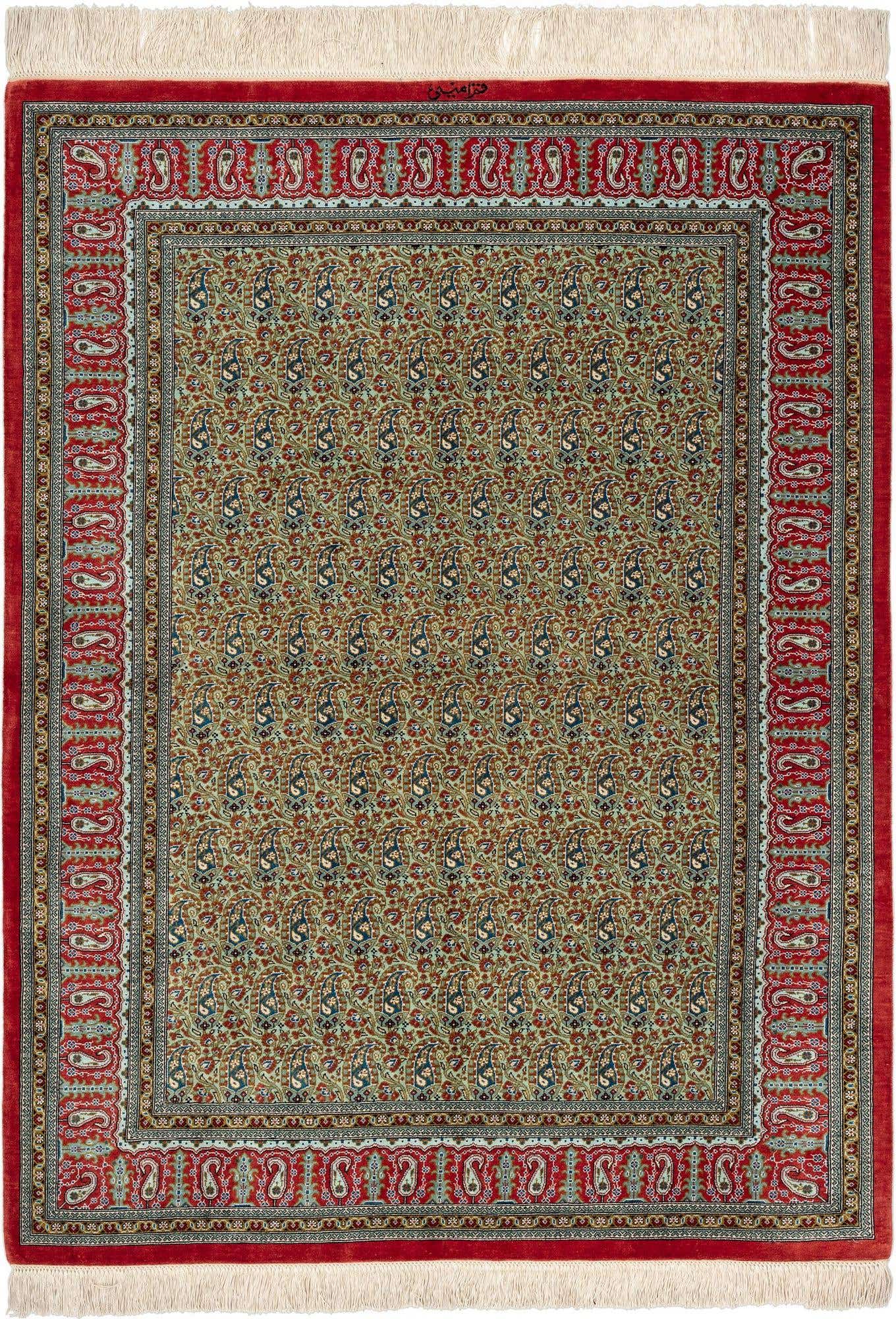 3' 3 x 4' 8 Ghom Silk Rug