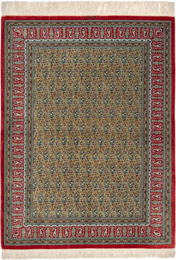 3' 3 x 4' 8 Ghom Silk Rug