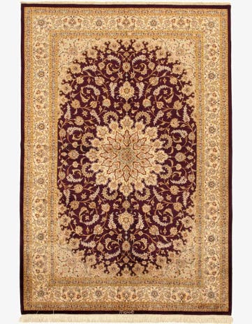 5' 1 x 7' 7 Ghom Silk Rug