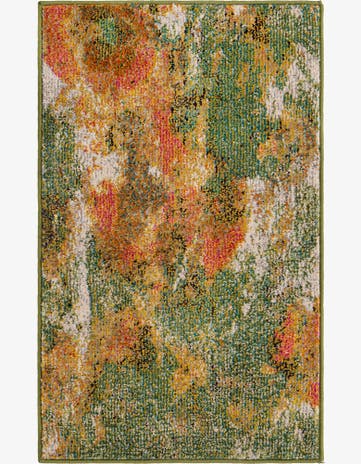 Green Washable Haerfest Rug