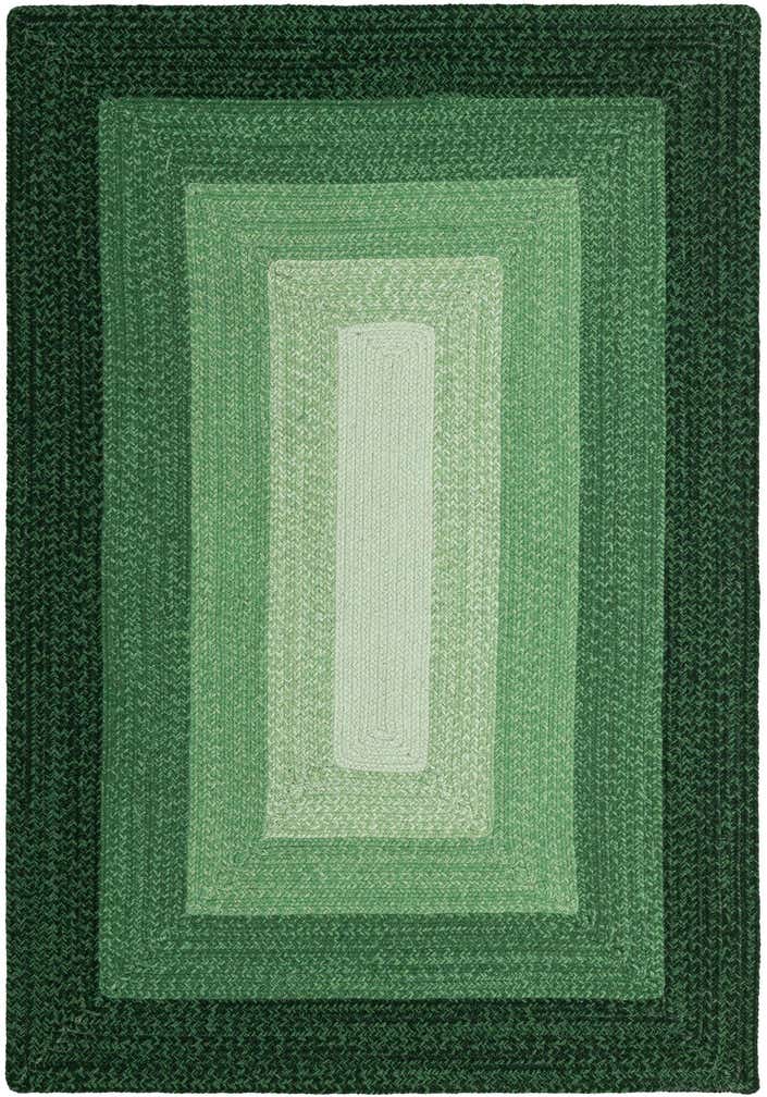 4' 1 x 6' 1 Handmade Hand Braided Wool Rug