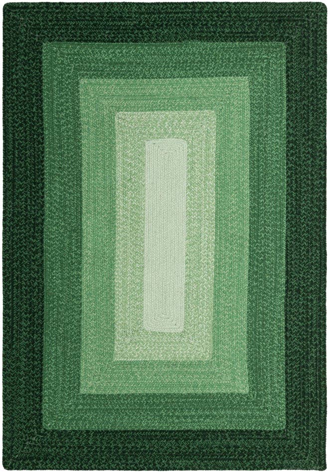 Detail image of 4' 1 x 6' 1 Handmade Hand Braided Wool Rug