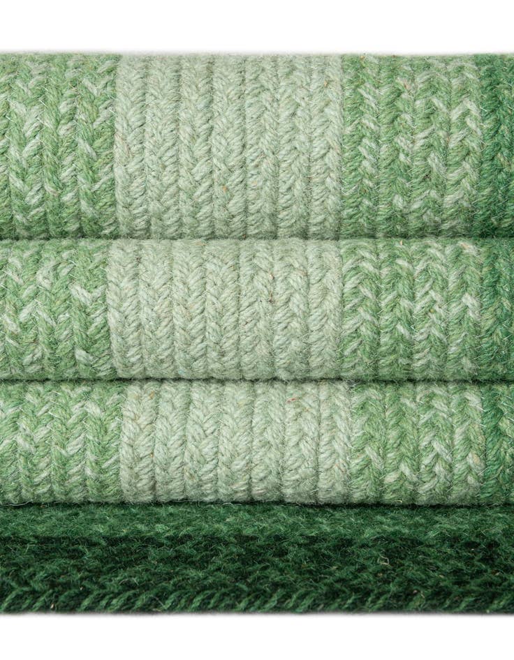 Detail image of 7' 10 x 10' Hand Braided Wool Rug