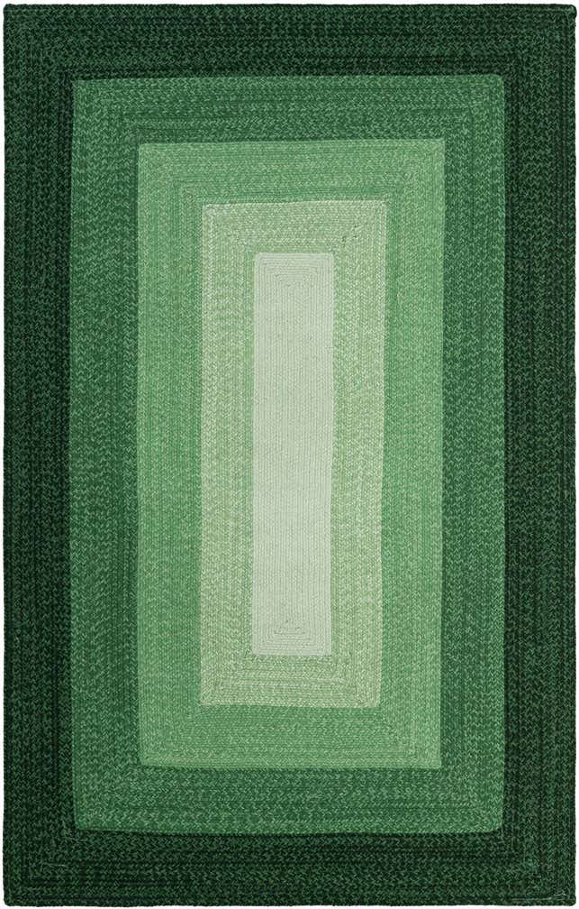5' 1 x 8' Handmade Hand Braided Wool Rug