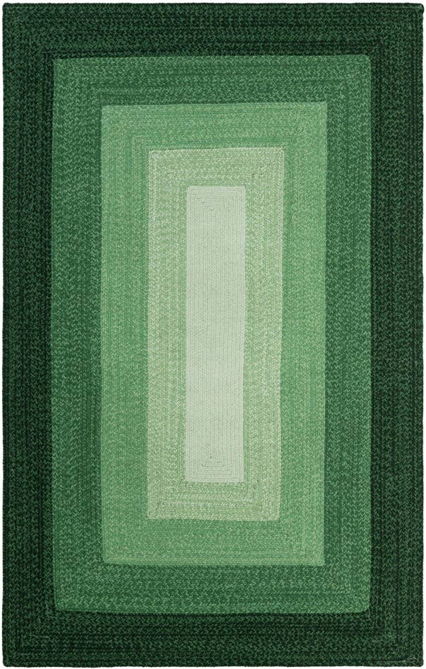 Detail image of 5' 1 x 8' Handmade Hand Braided Wool Rug