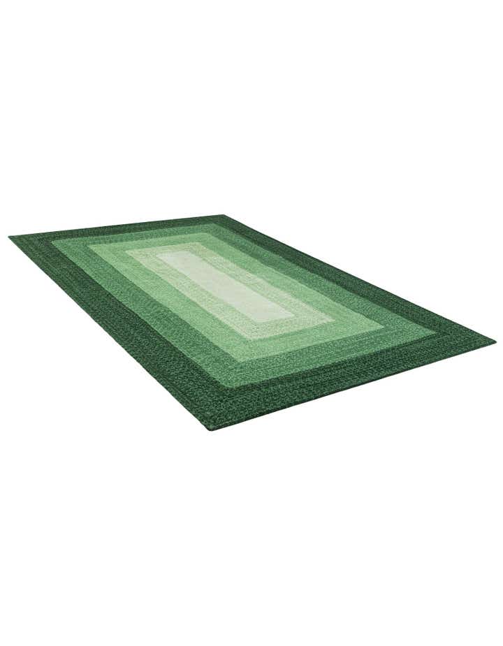 5' 1 x 8' Handmade Hand Braided Wool Rug
