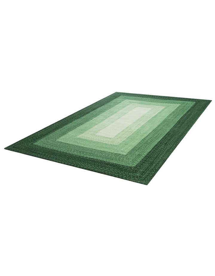 5' 1 x 8' Handmade Hand Braided Wool Rug