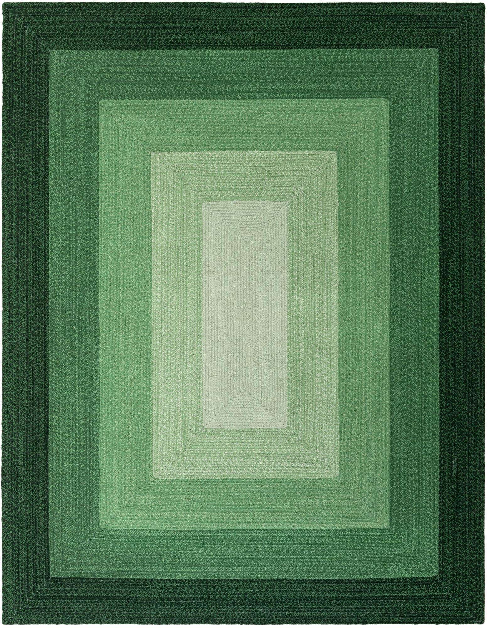 7' 10 x 10' Hand Braided Wool Rug