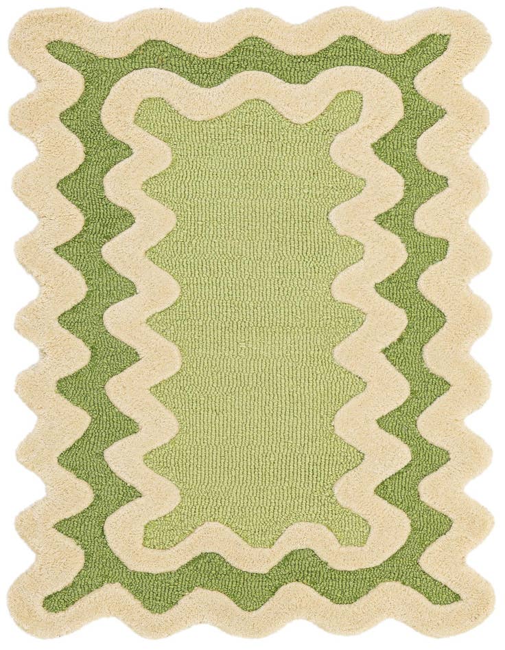 Detail image of 2' x 3' 1 Happy Rugs Wiggles Wool