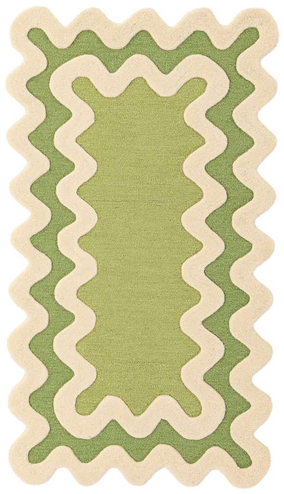 3' 1 x 5' 3 Happy Rugs Wiggles Wool