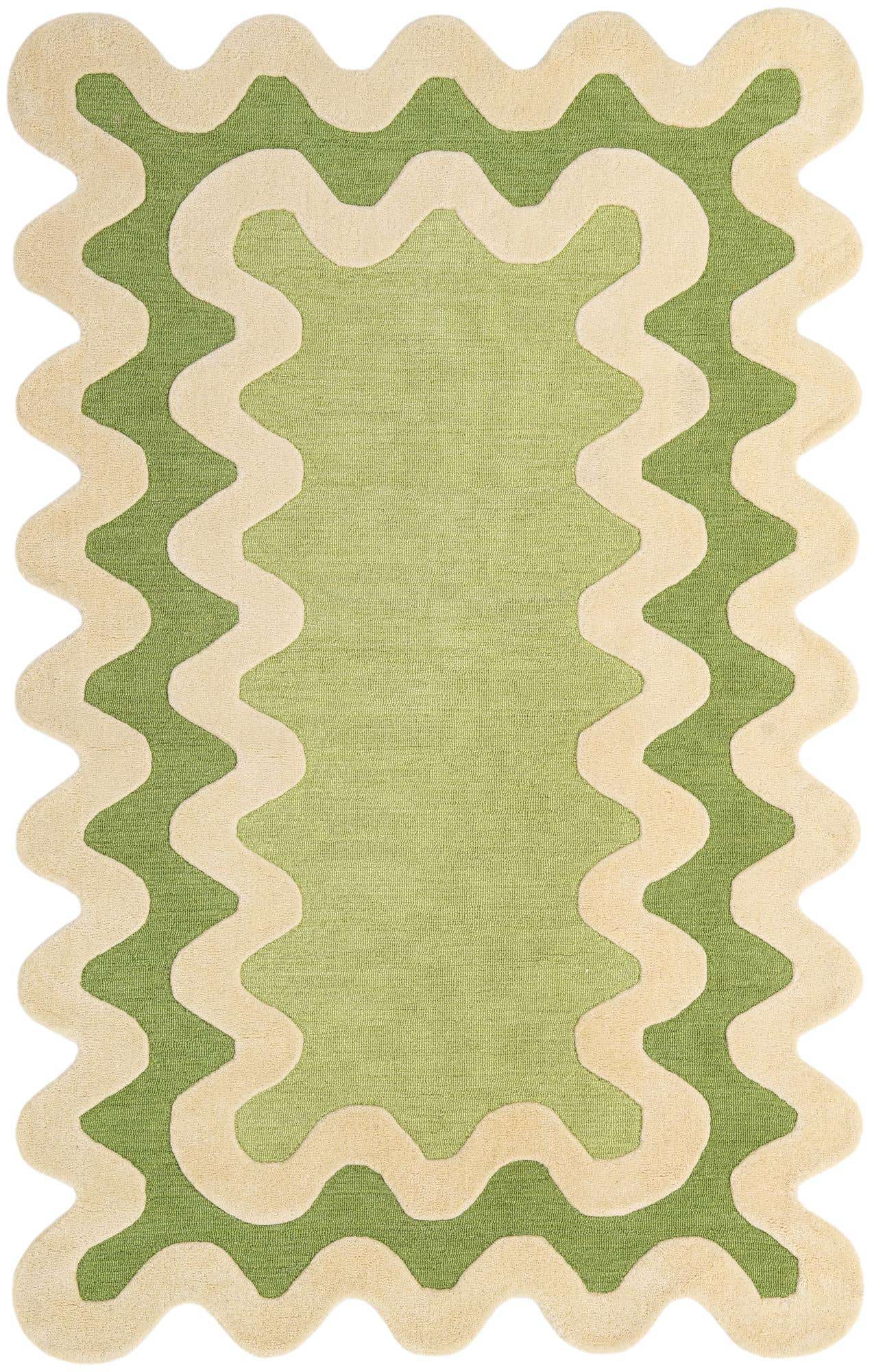 5' 1 x 8' Happy Rugs Wiggles Wool