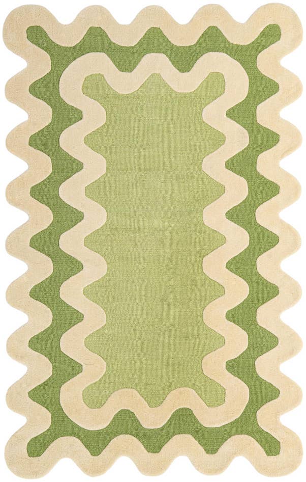 Detail image of 5' 1 x 8' Happy Rugs Wiggles Wool