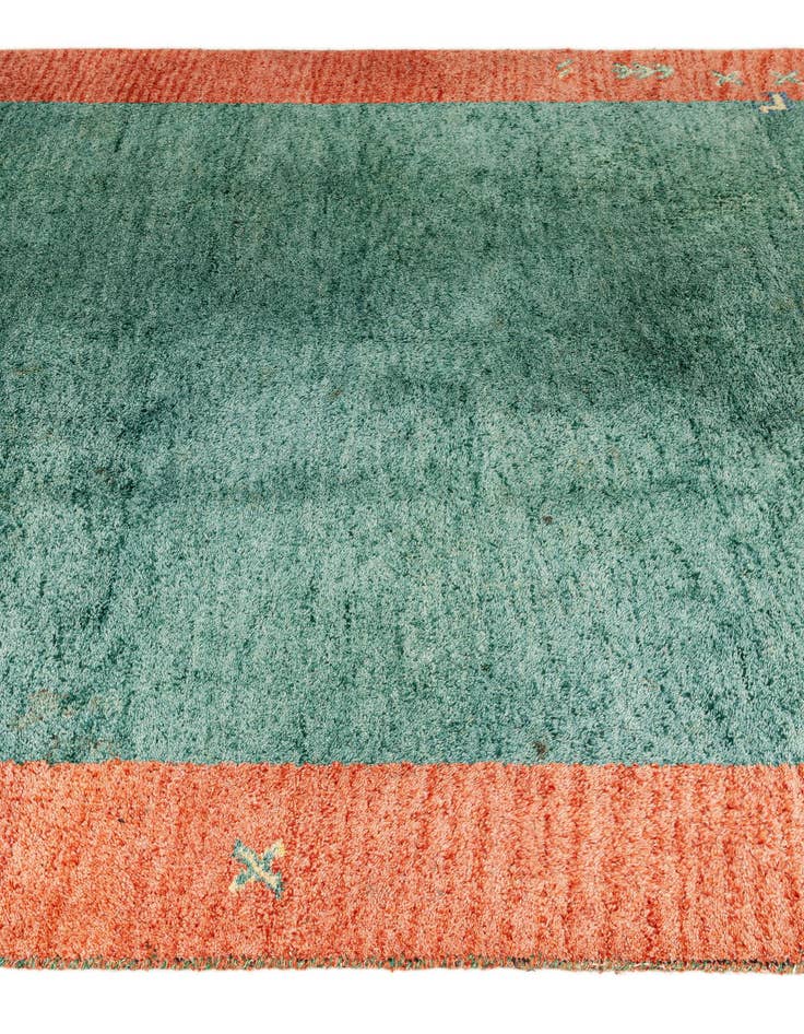 Detail image of 6' 9 x 10' Hand Knotted Indo Gabbeh Wool Rug