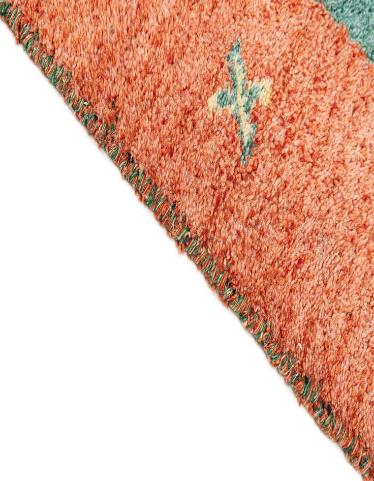 Detail image of 6' 9 x 10' Hand Knotted Indo Gabbeh Wool Rug