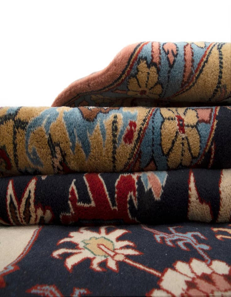 Detail image of 8' x 9'  Hand Knotted Indo Tabriz Wool Rug