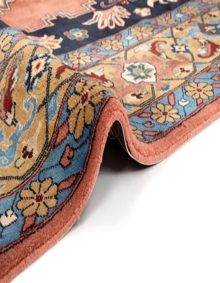 Detail image of 8' x 9'  Hand Knotted Indo Tabriz Wool Rug