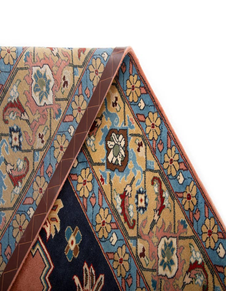 Detail image of 8' x 9'  Hand Knotted Indo Tabriz Wool Rug