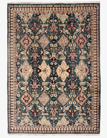8' 3 x 11' 9 Hand Knotted Indo Tabriz Wool Rug
