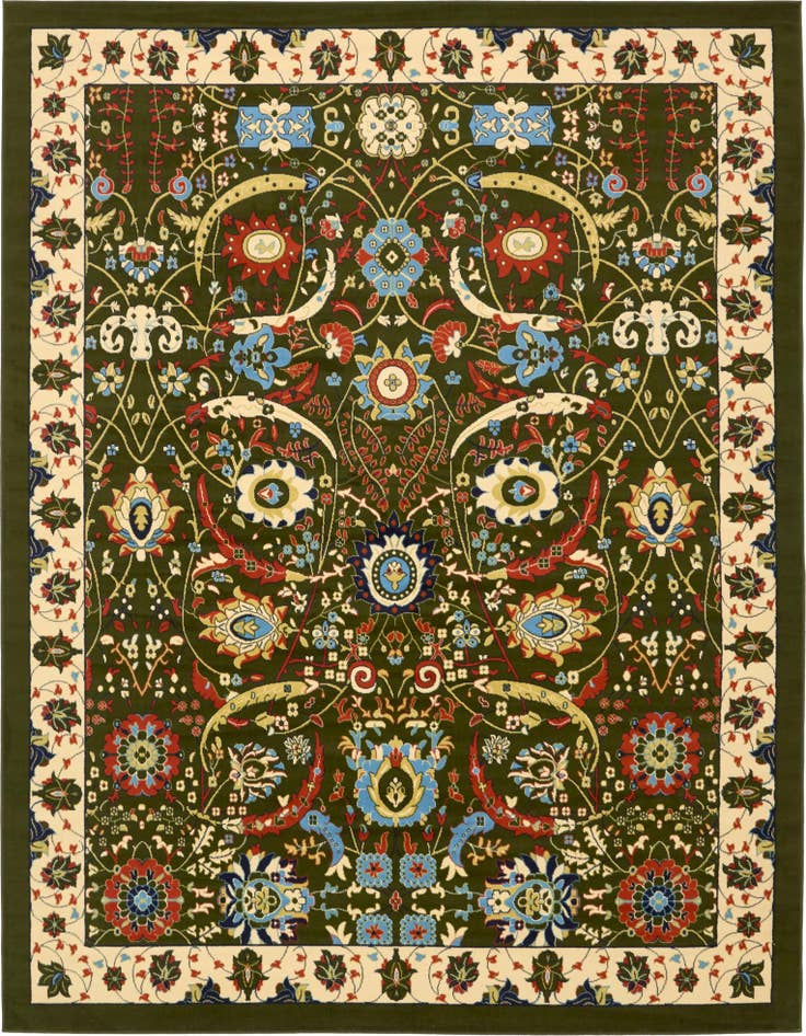 Detail image of 10' x 13' Isfahan Design Rug