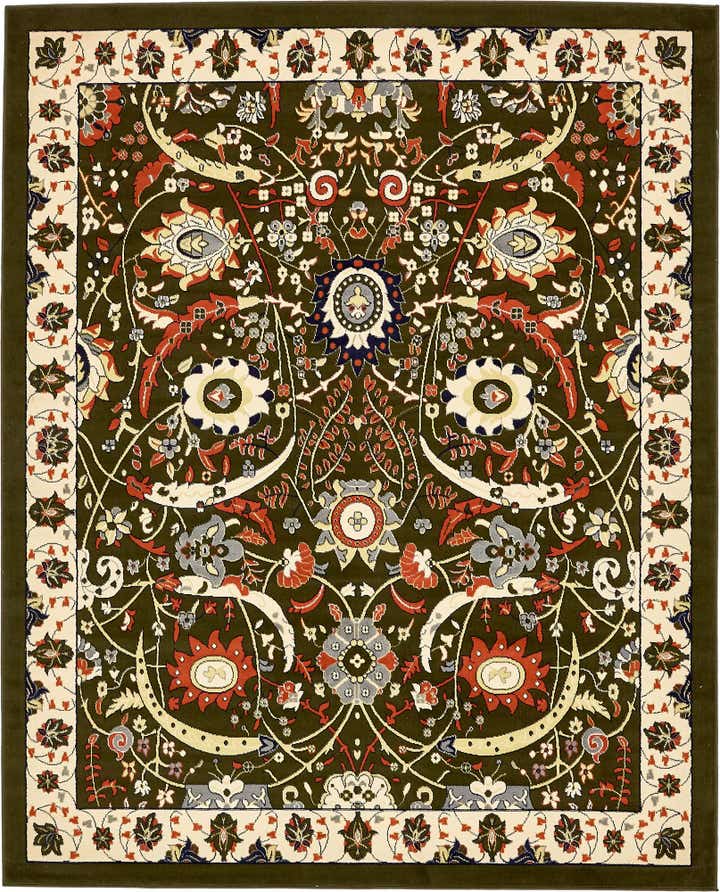 7' 10 x 10' Isfahan Design Rug