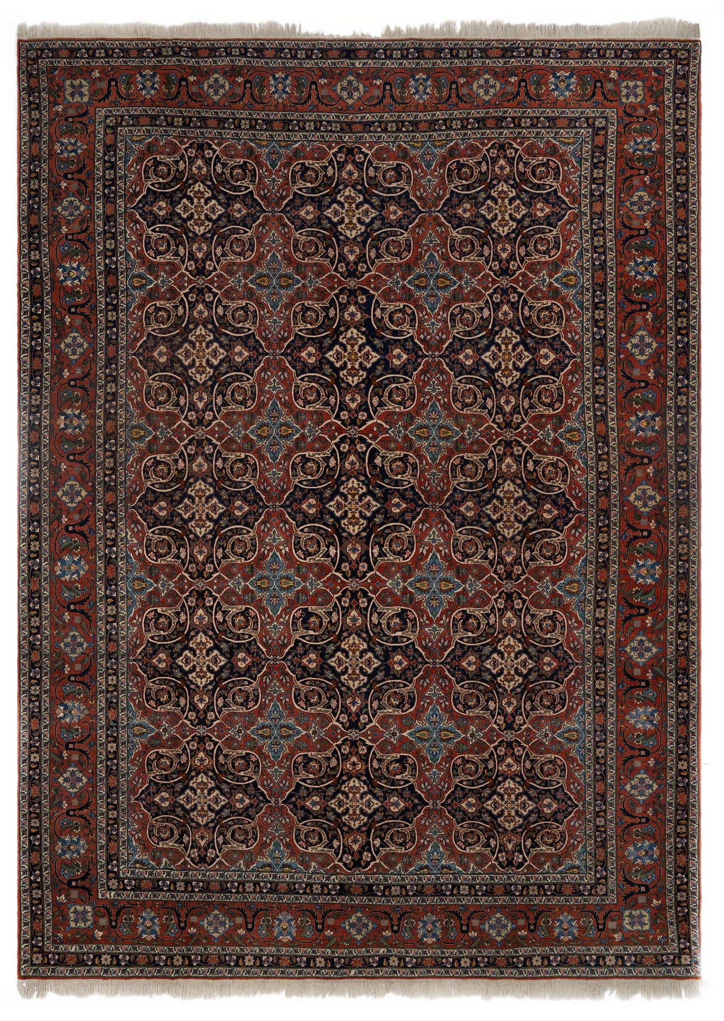 10' 8 x 14' 11 Isfahan Wool Rug