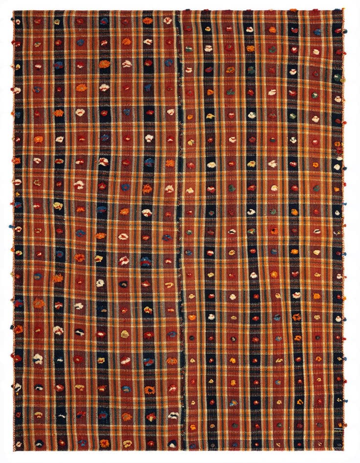 Detail image of 5' x 7' 5 Jajim Wool Rug