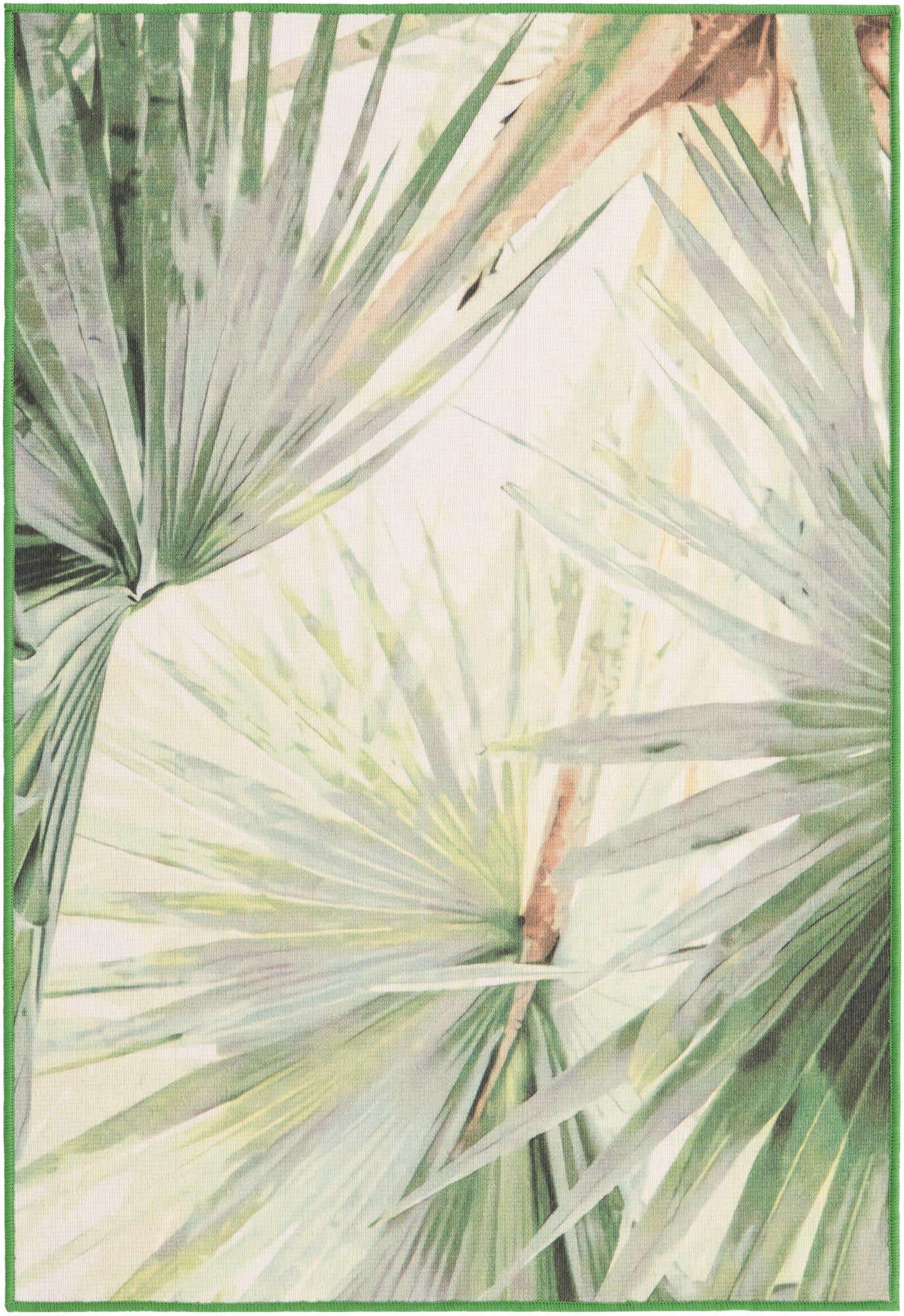 4' x 6' Easy-Clean Jill Zarin Caribbean Cuba Indoor / Outdoor Rug