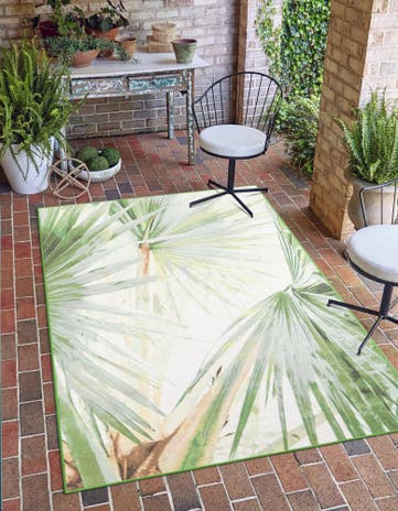 10' x 13' Easy-Clean Jill Zarin Caribbean Indoor / Outdoor Rug