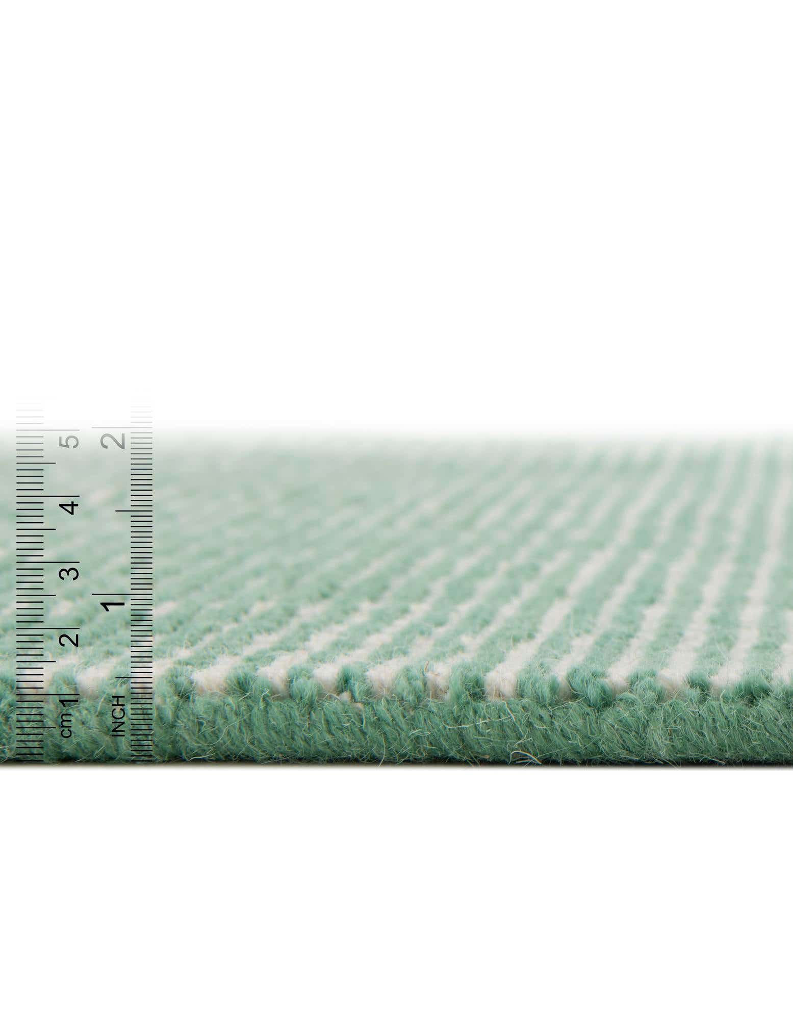 Custom Green Hand Woven Jill Zarin English Manor Wool Rug