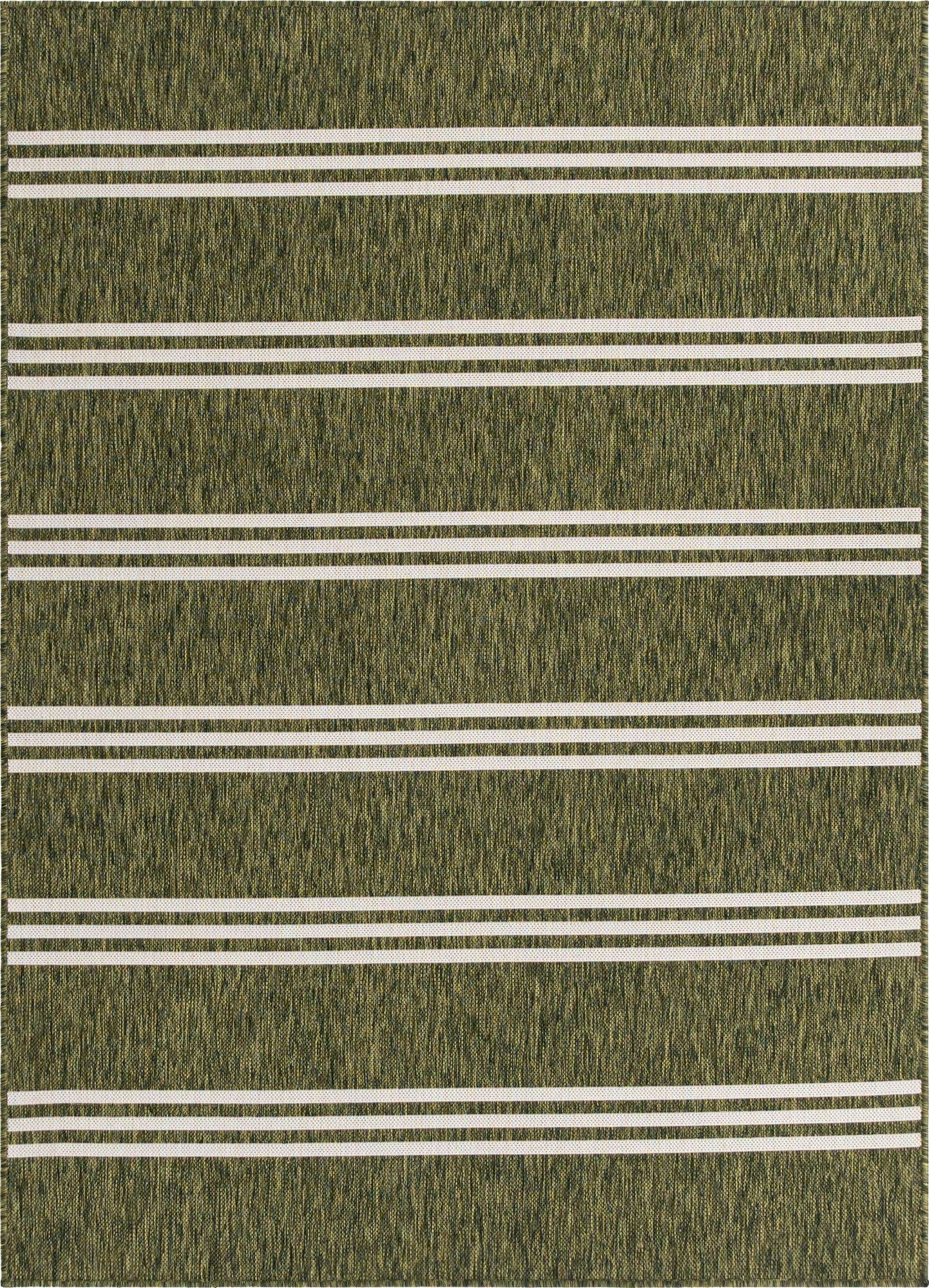Custom Green Easy-Clean Jill Zarin Indoor / Outdoor Rug